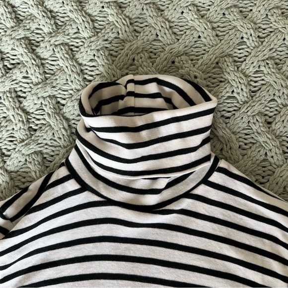 Splendid - Turtleneck in Black/White Stripe - Picture 9 of 10